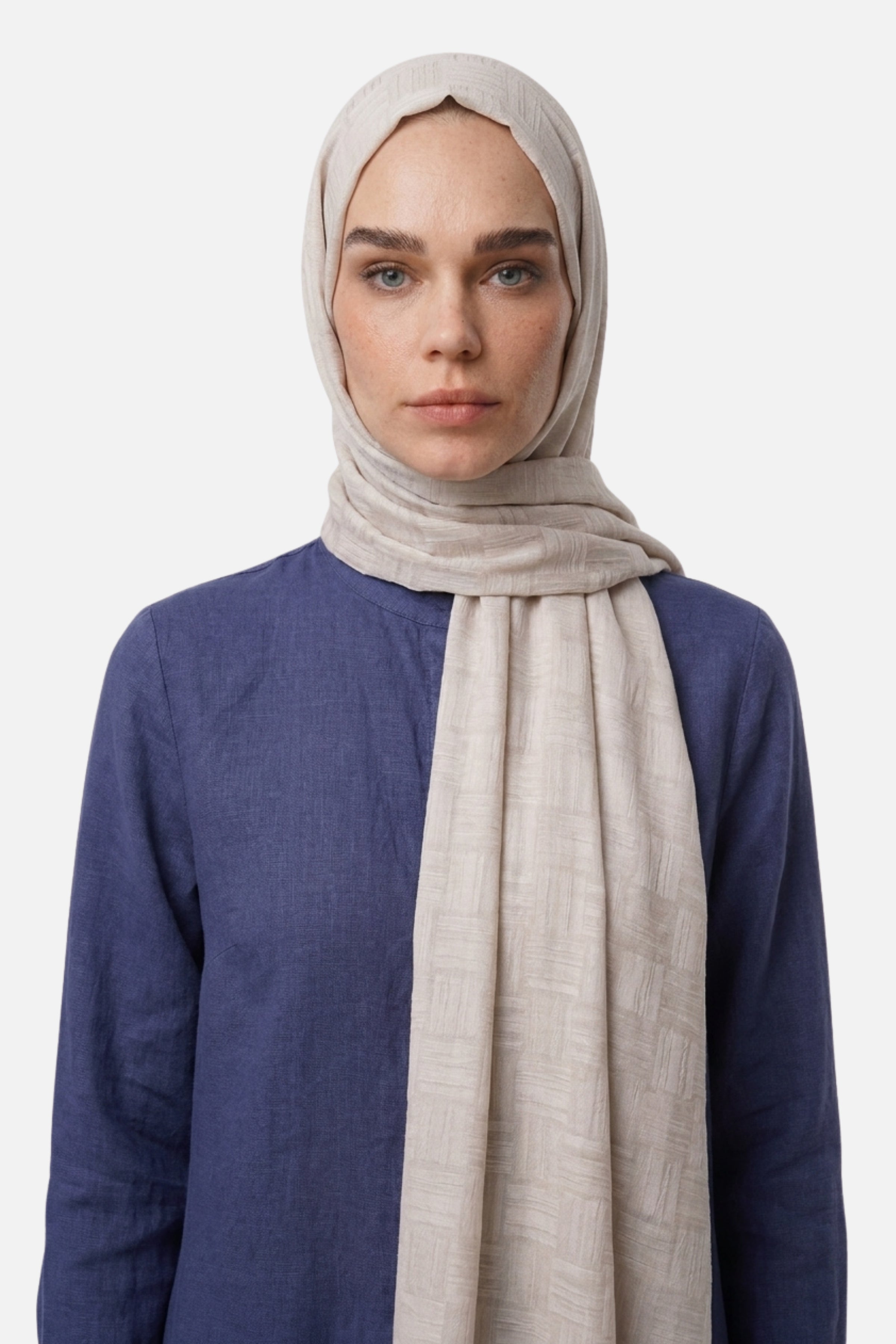 Noria Patterned Aerobin Jacquard Shawl