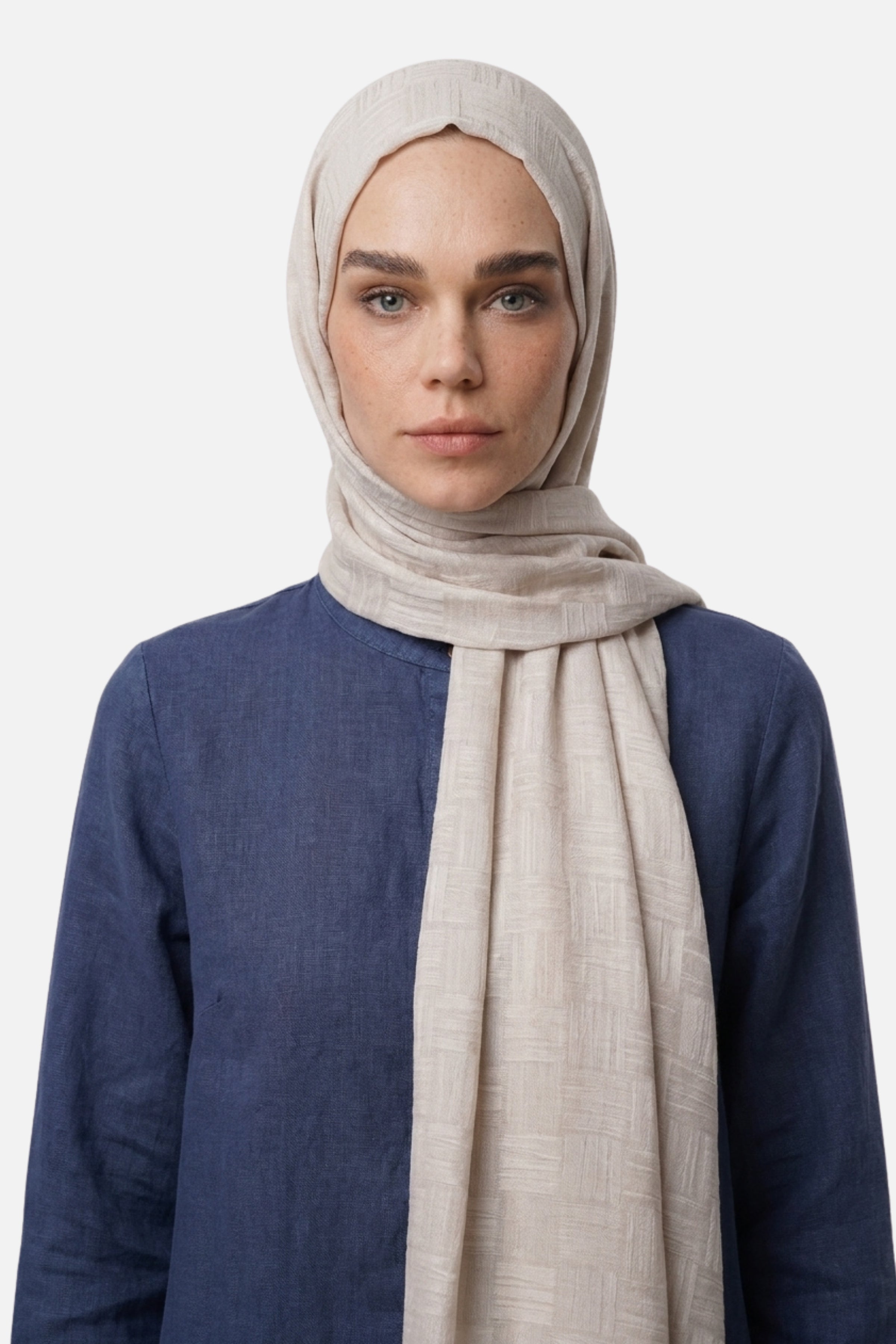 Noria Patterned Aerobin Jacquard Shawl
