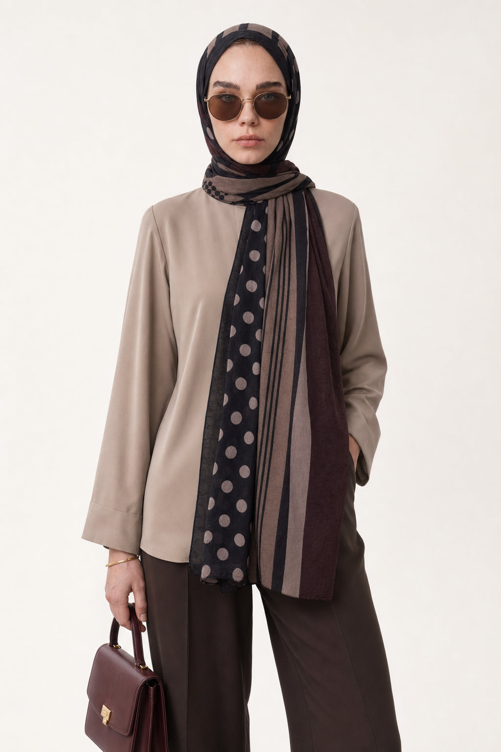Polka Dot Neo Crash Shawl