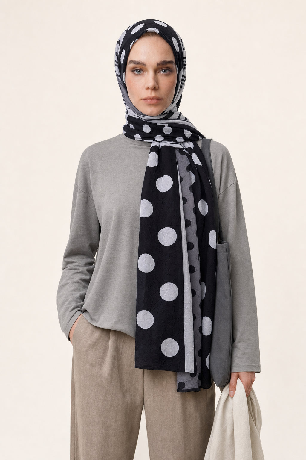 Polka Dot Neo Crash Shawl