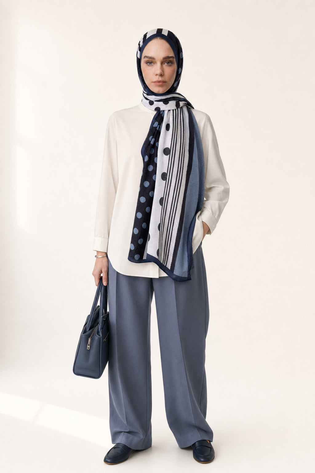 Polka Dot Neo Crash Shawl
