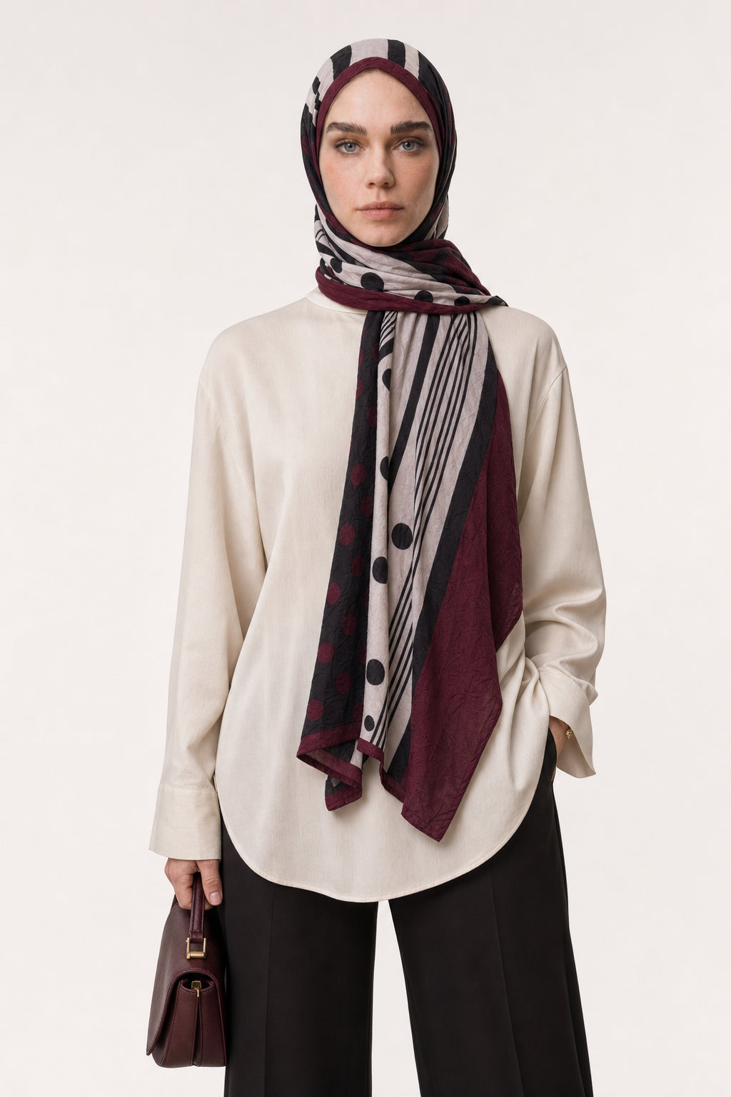 Polka Dot Neo Crash Shawl