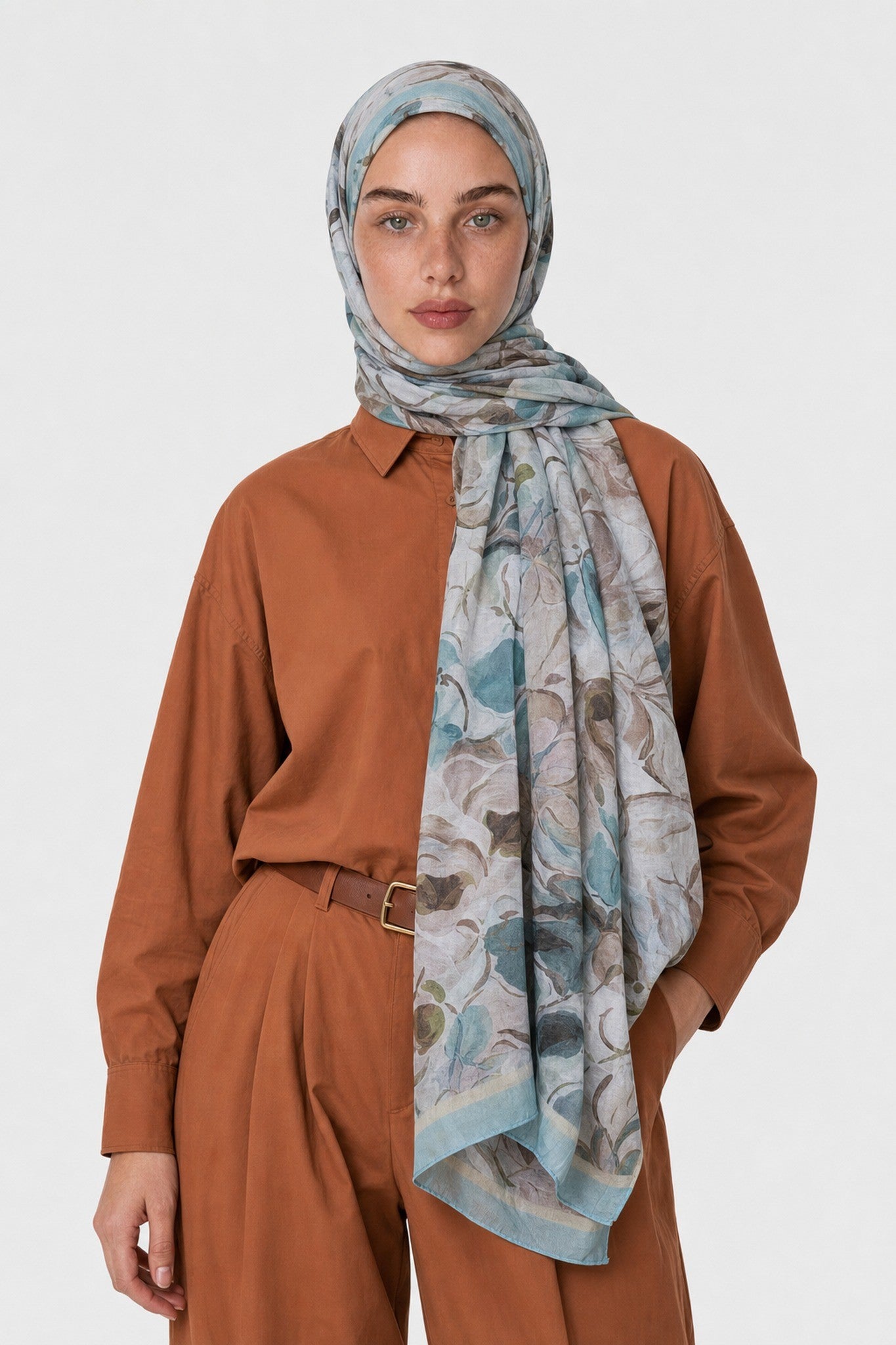 Rossel Design Neo Crash Shawl - Ice Blue