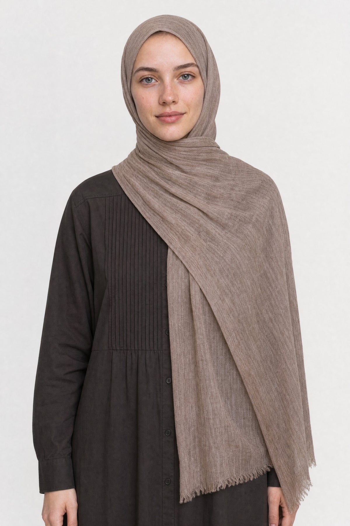 Modal Viscose Shawl - Koyu Bej