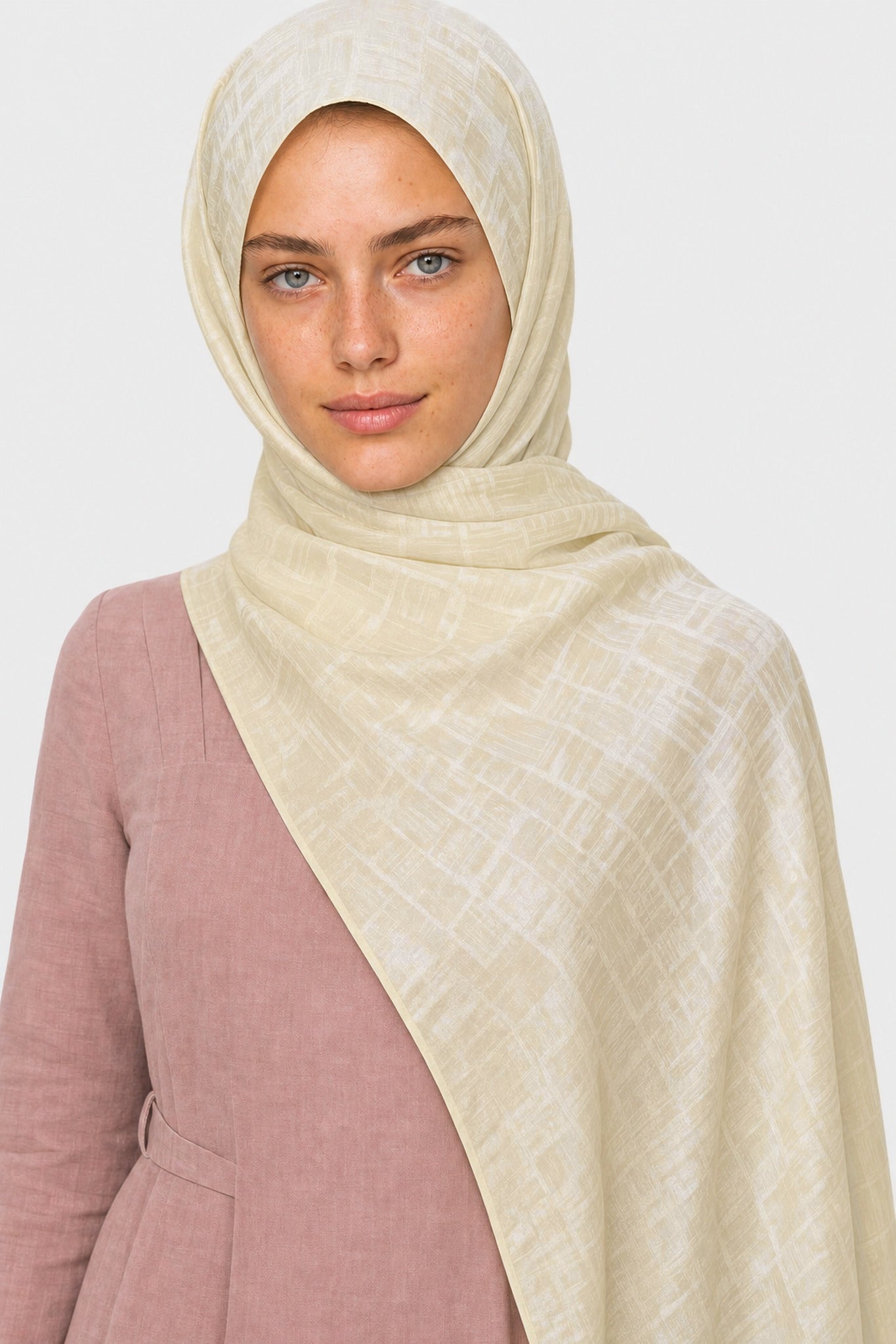Noria Patterned Aerobin Jacquard Shawl