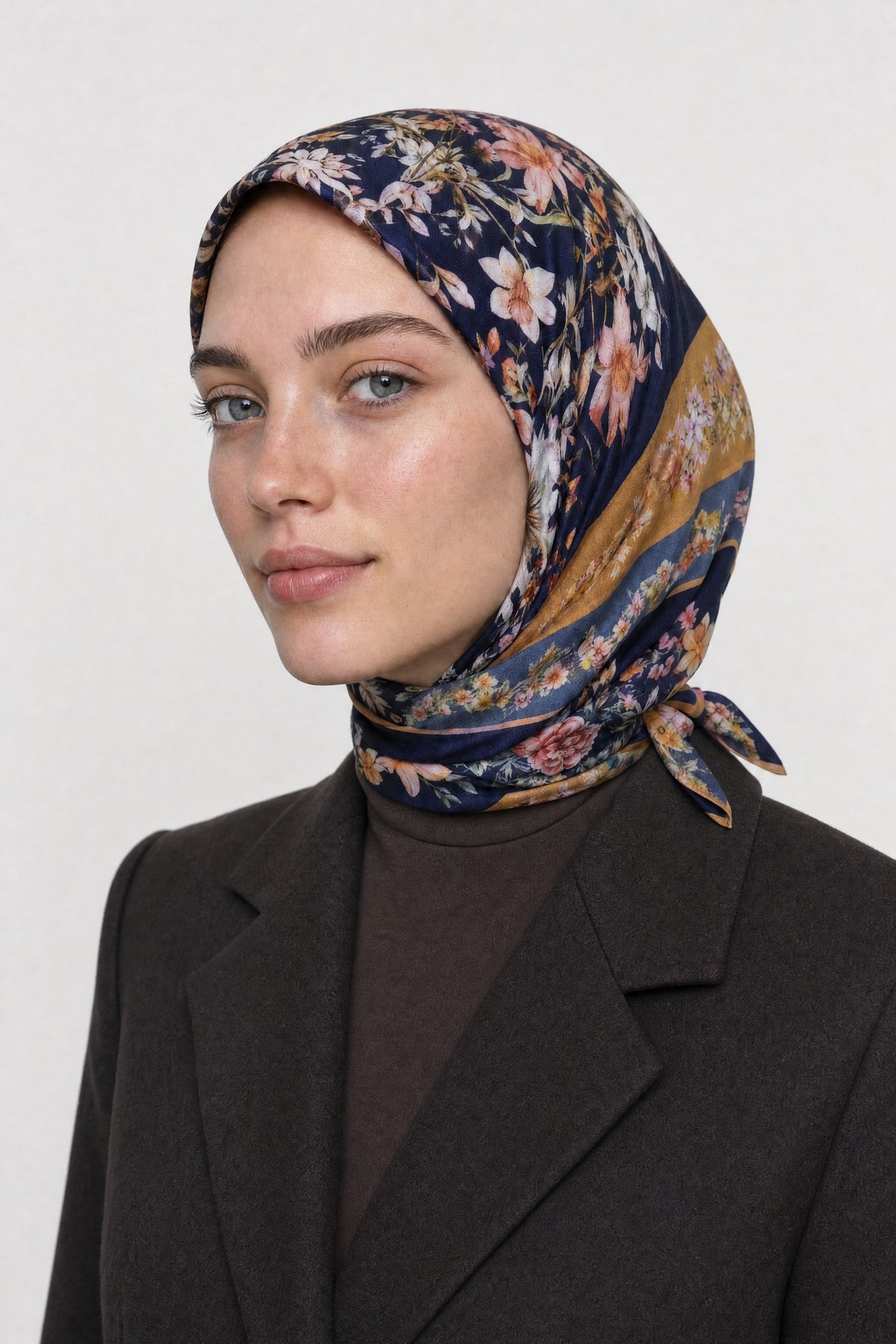 Orlienne Desen Organik Eşarp - Lacivert