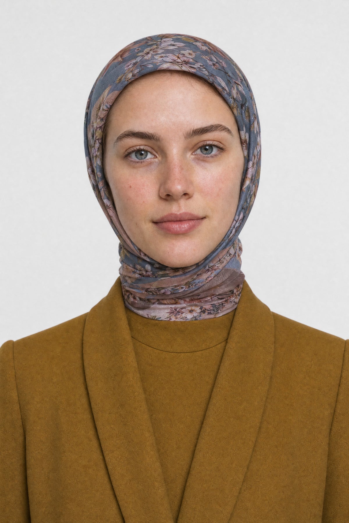 Orlienne Desen Organik Eşarp - Arduvaz Gri