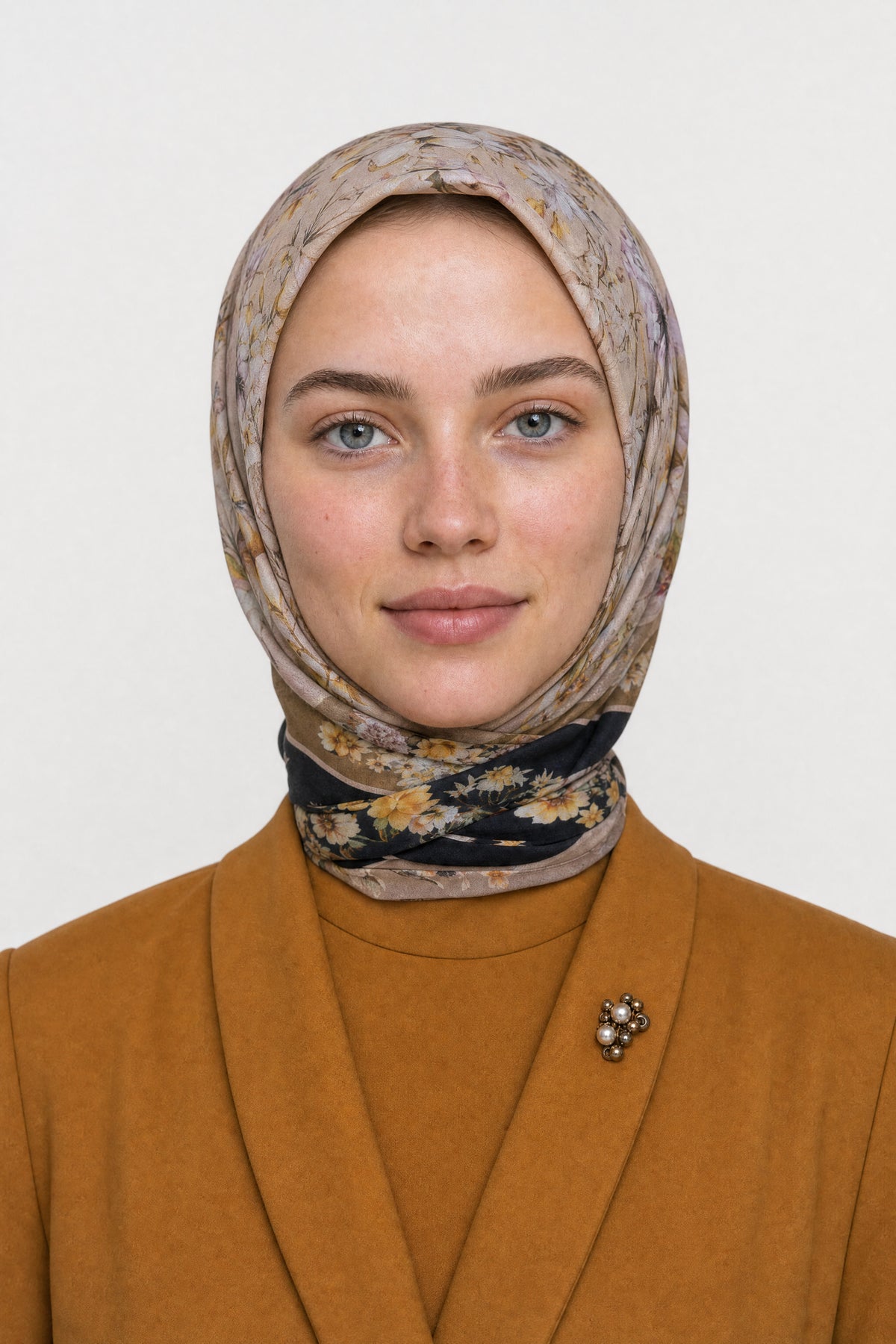 Orlienne Desen Organik Eşarp - Siyah