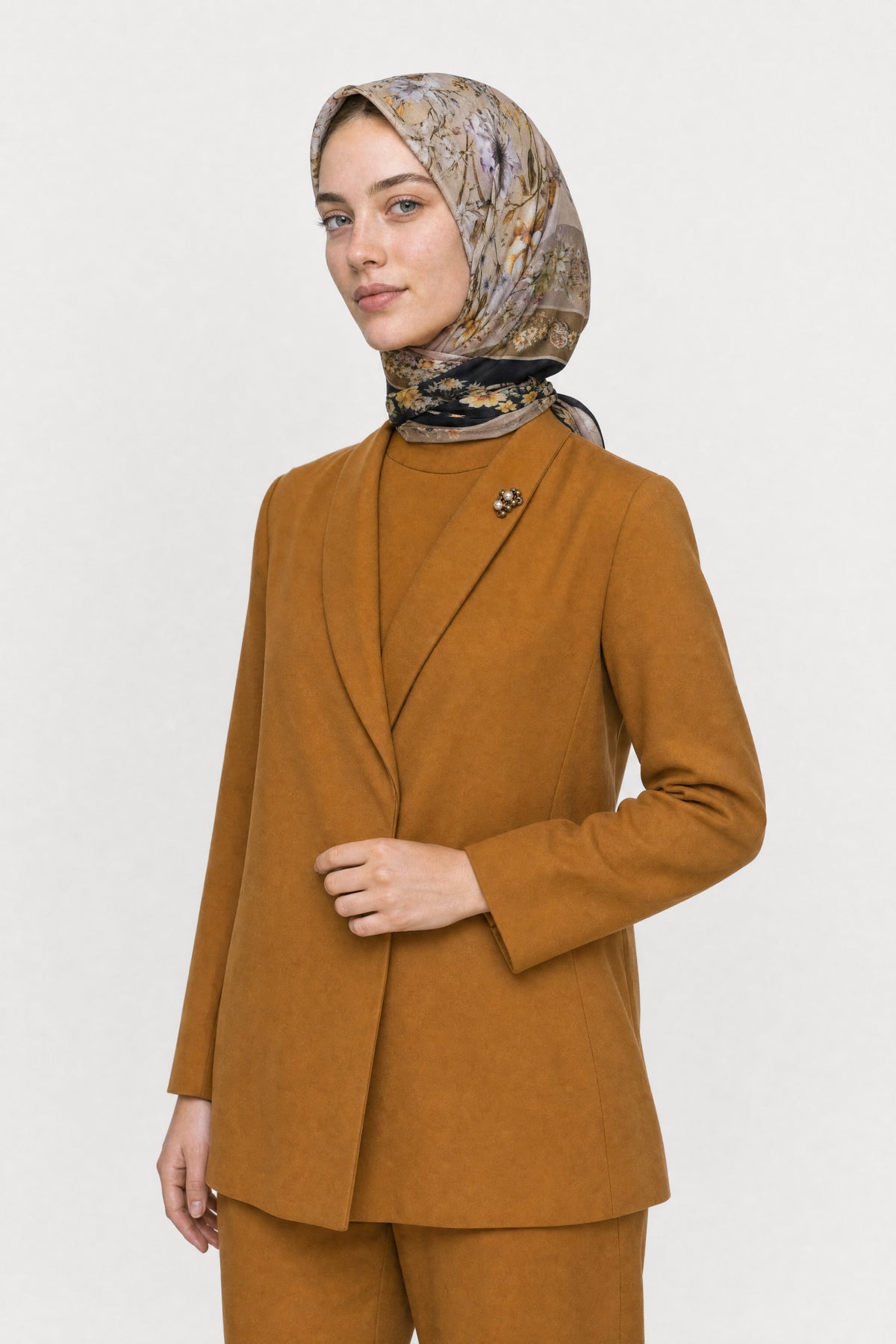 Orlienne Desen Organik Eşarp - Siyah