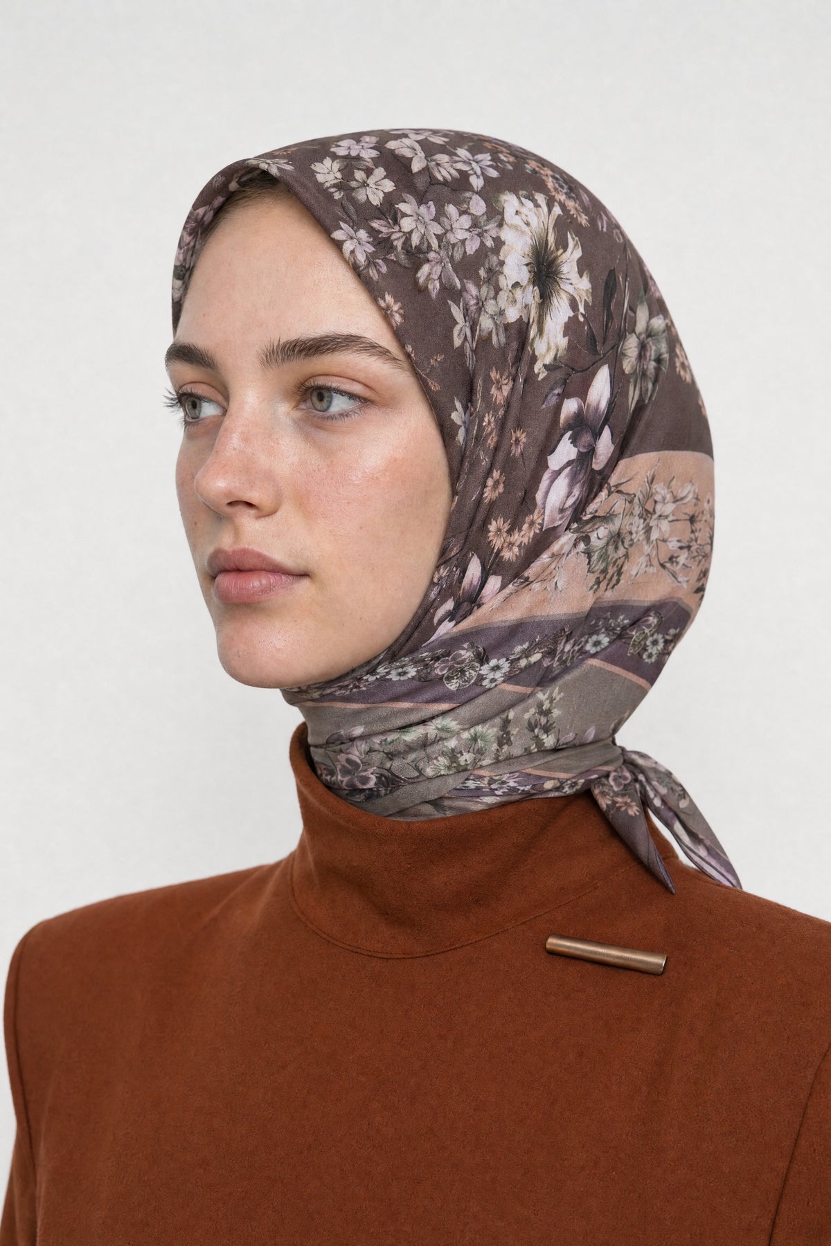Orlienne Desen Organik Eşarp - Lavanta