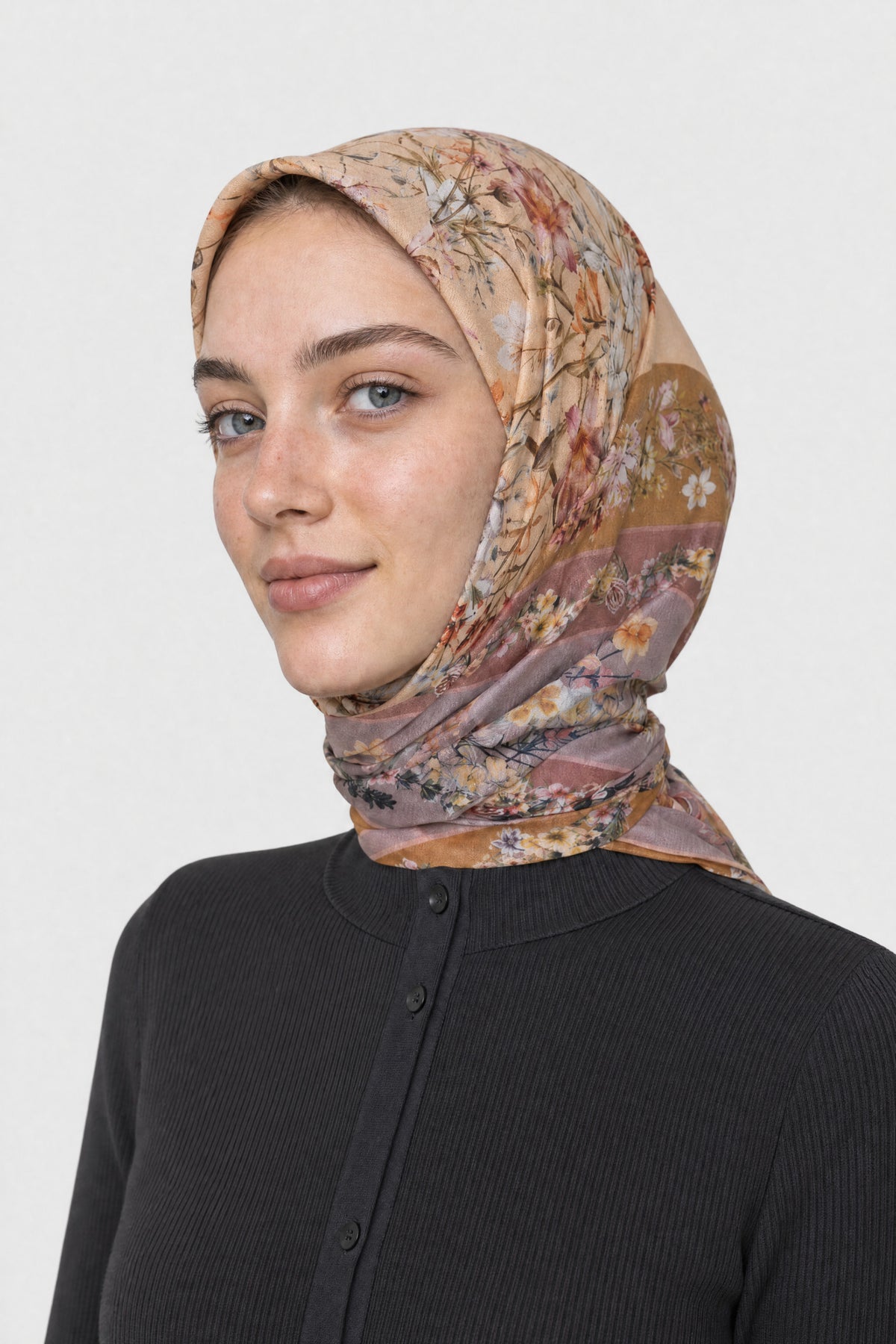 Orlienne Desen Organik Eşarp - Somon