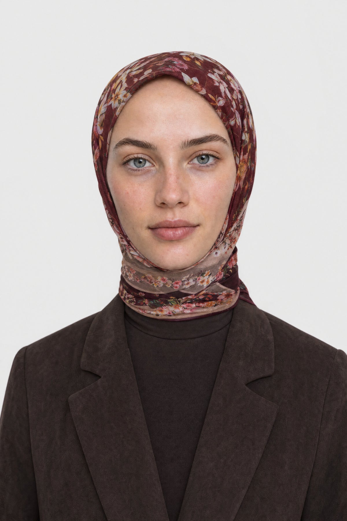 Orlienne Desen Organik Eşarp - Mürdüm