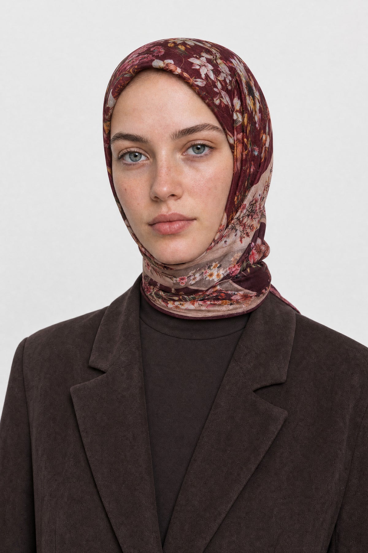 Orlienne Desen Organik Eşarp - Mürdüm