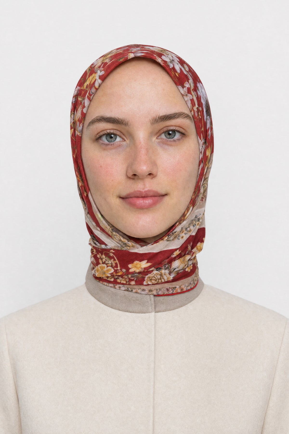 Orlienne Desen Organik Eşarp - Vişne