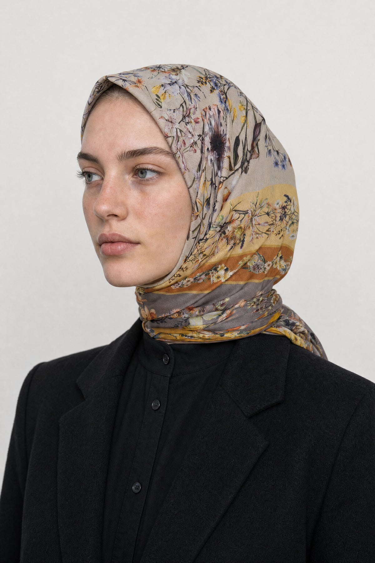 Orlienne Desen Organik Eşarp - Haki