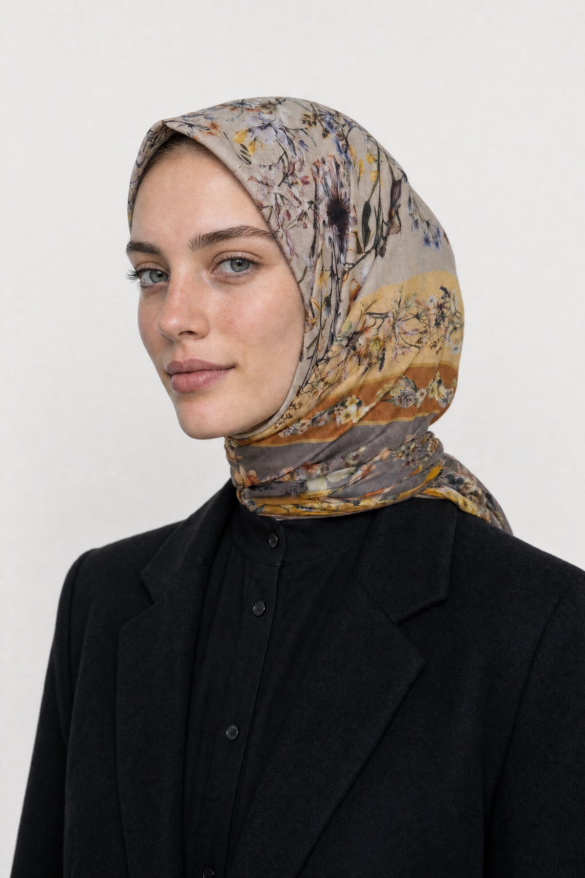 Orlienne Desen Organik Eşarp - Haki