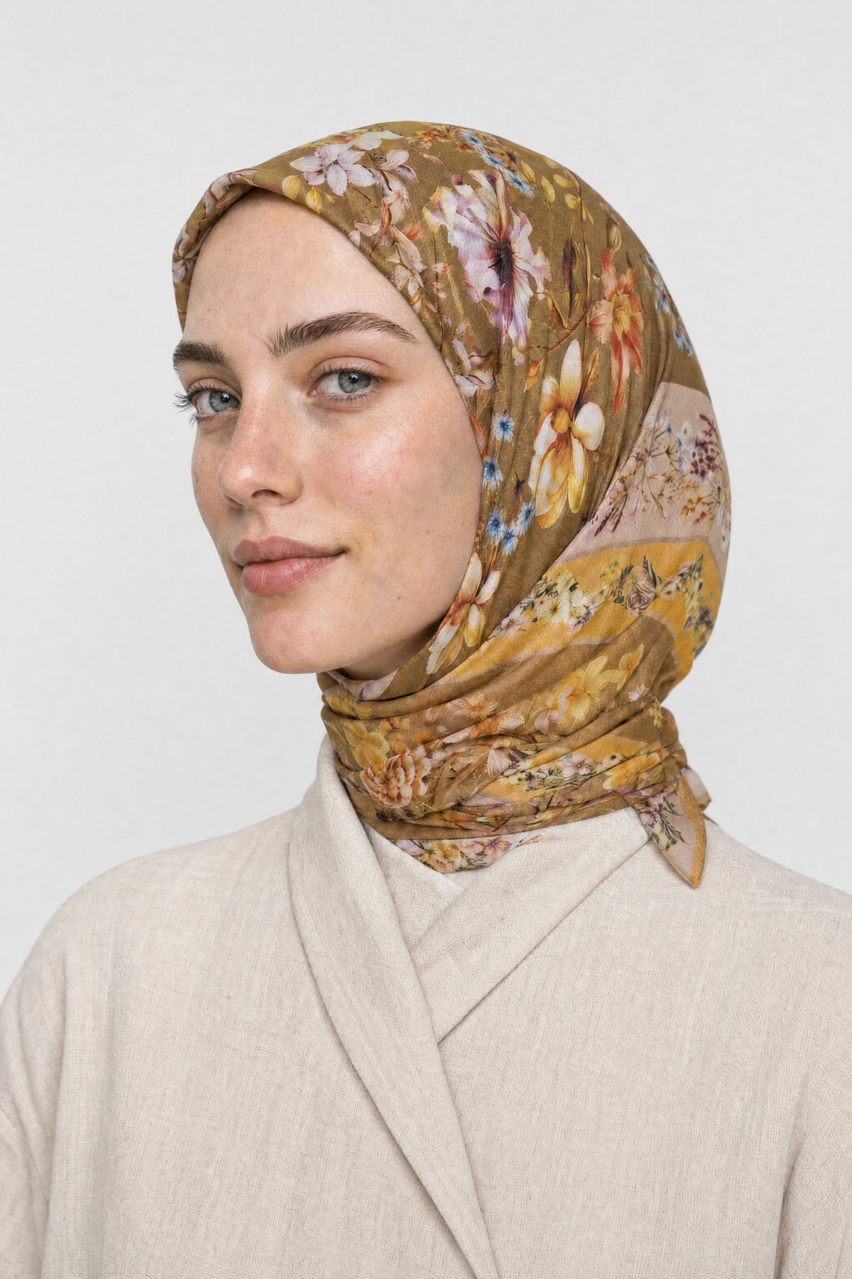 Orlienne Desen Organik Eşarp - Safran
