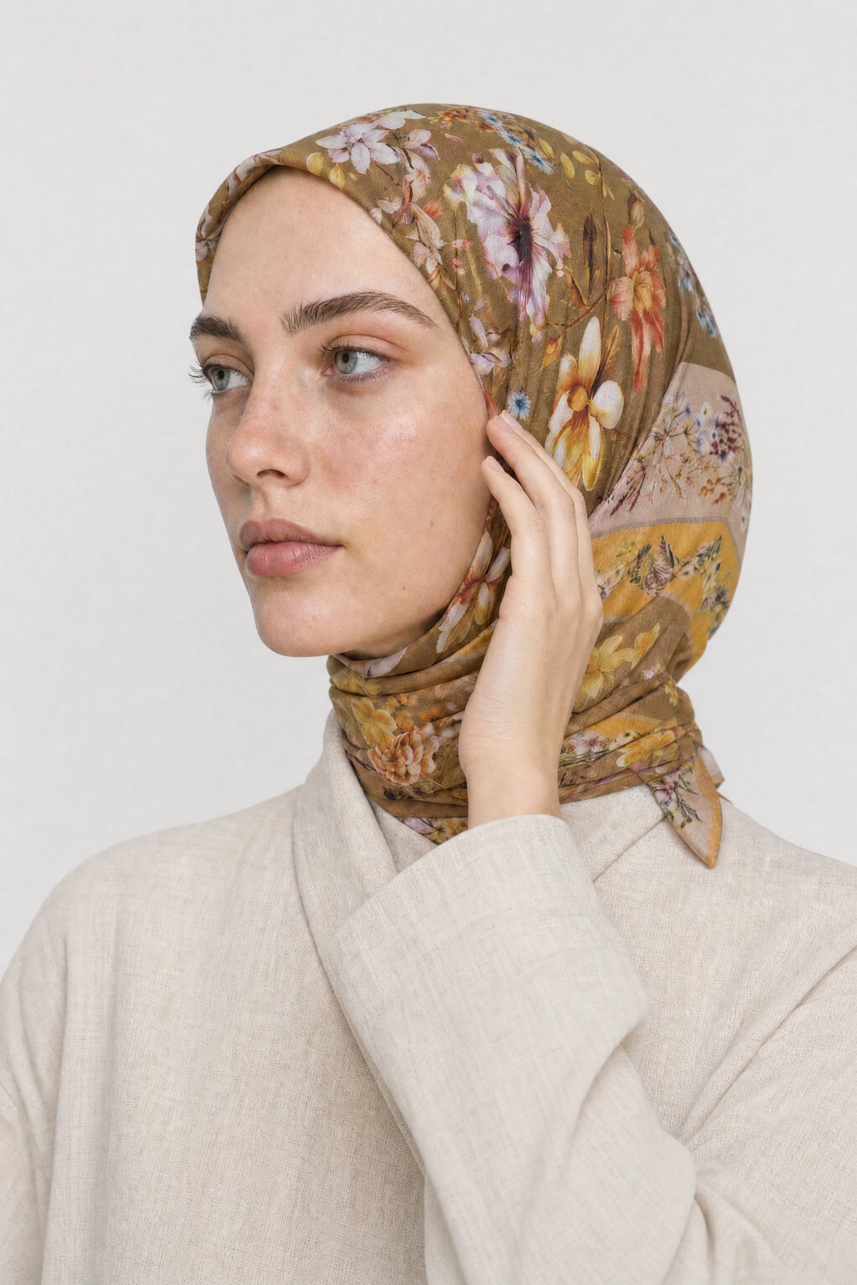 Orlienne Desen Organik Eşarp - Safran