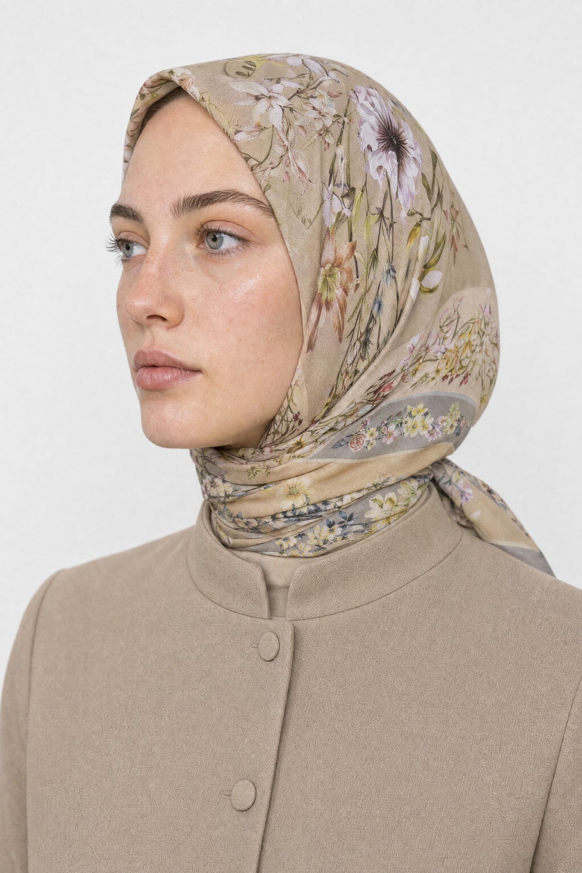 Orlienne Desen Organik Eşarp - Soft Yeşil