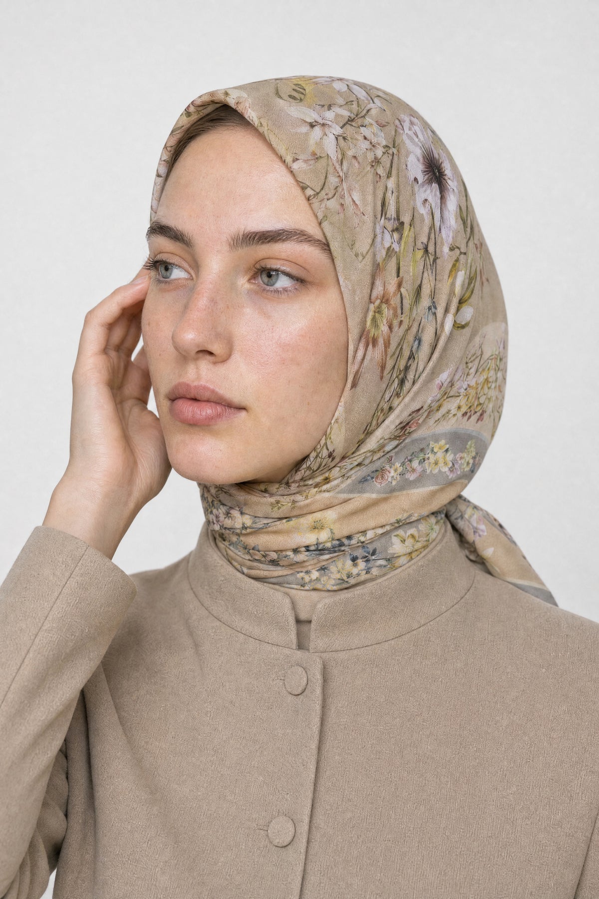 Orlienne Desen Organik Eşarp - Soft Yeşil