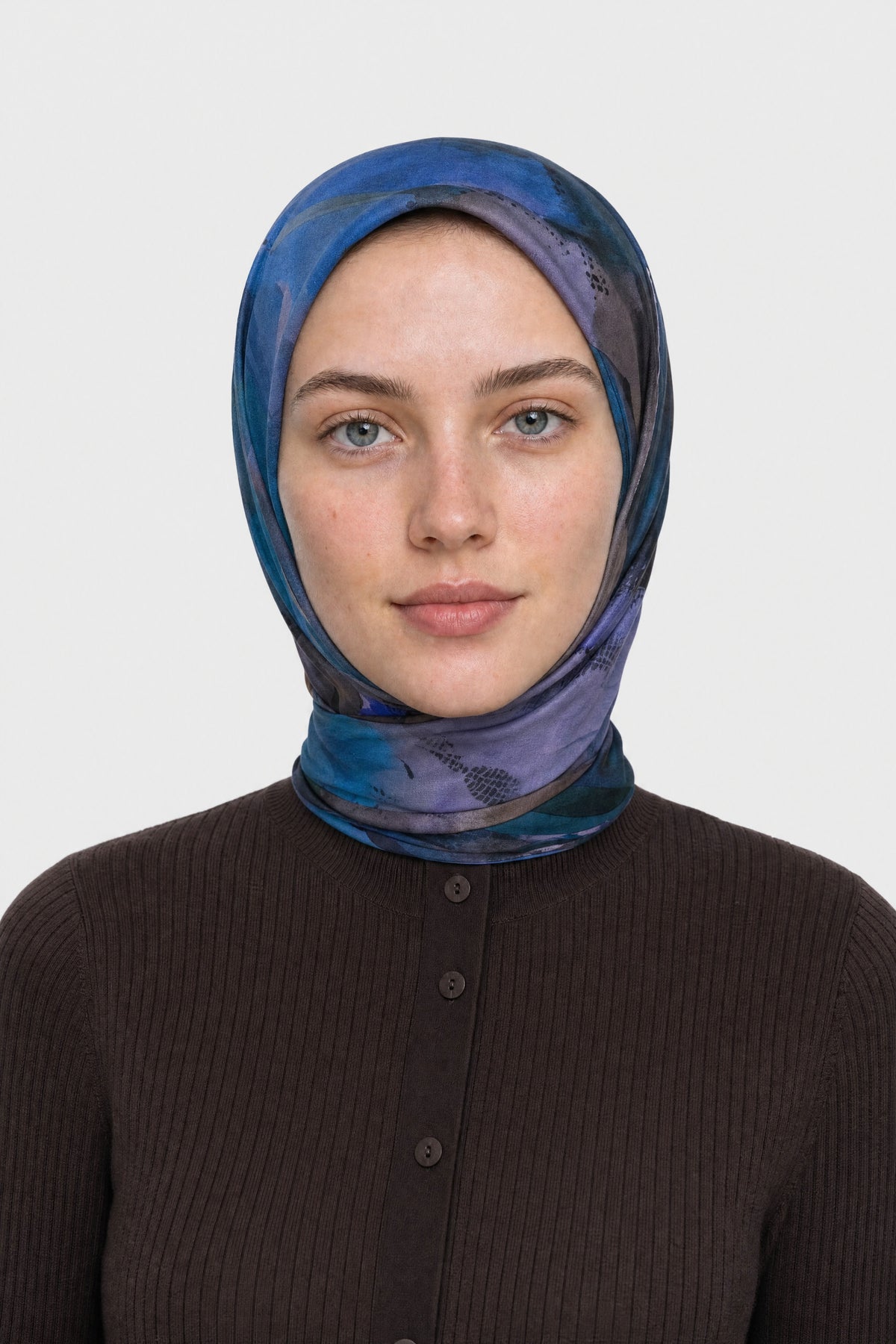 Ruby Desen Aria Eşarp - Safir