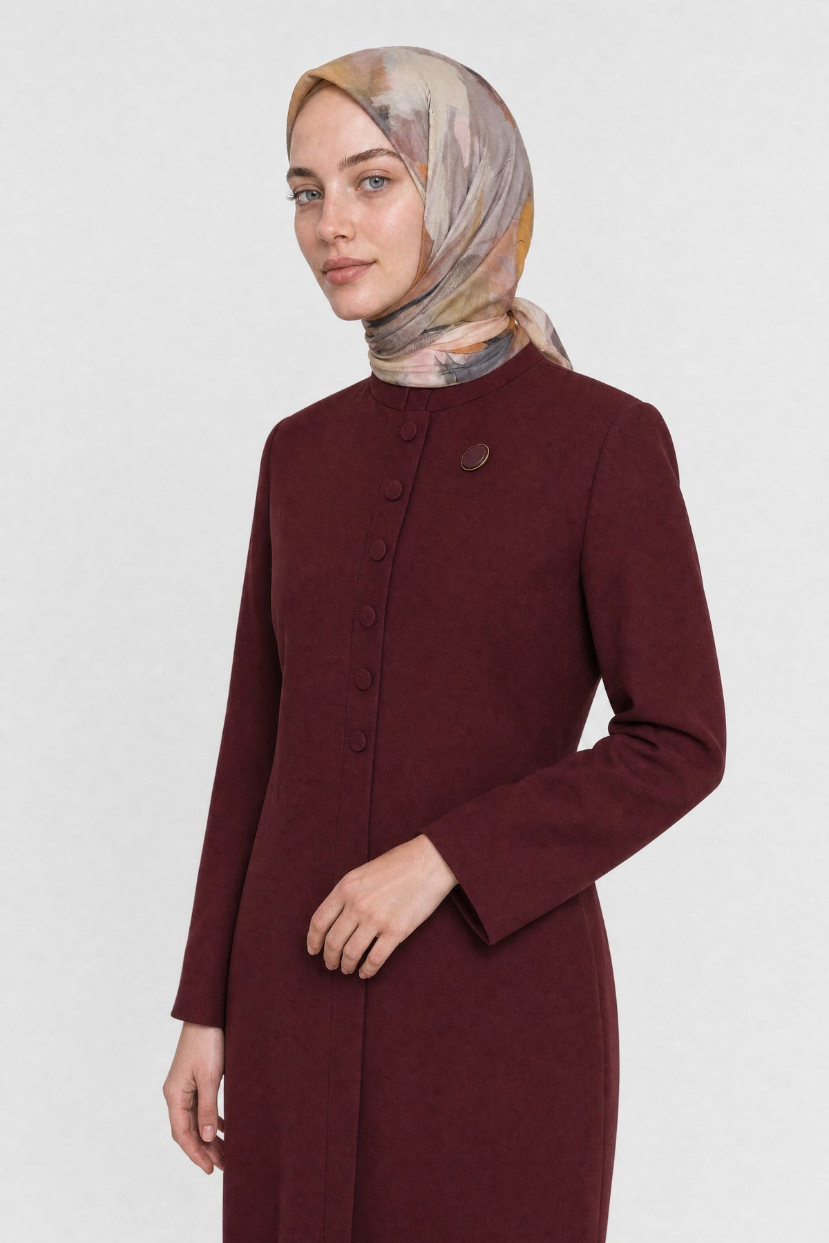 Ruby Desen Aria Eşarp - Safran