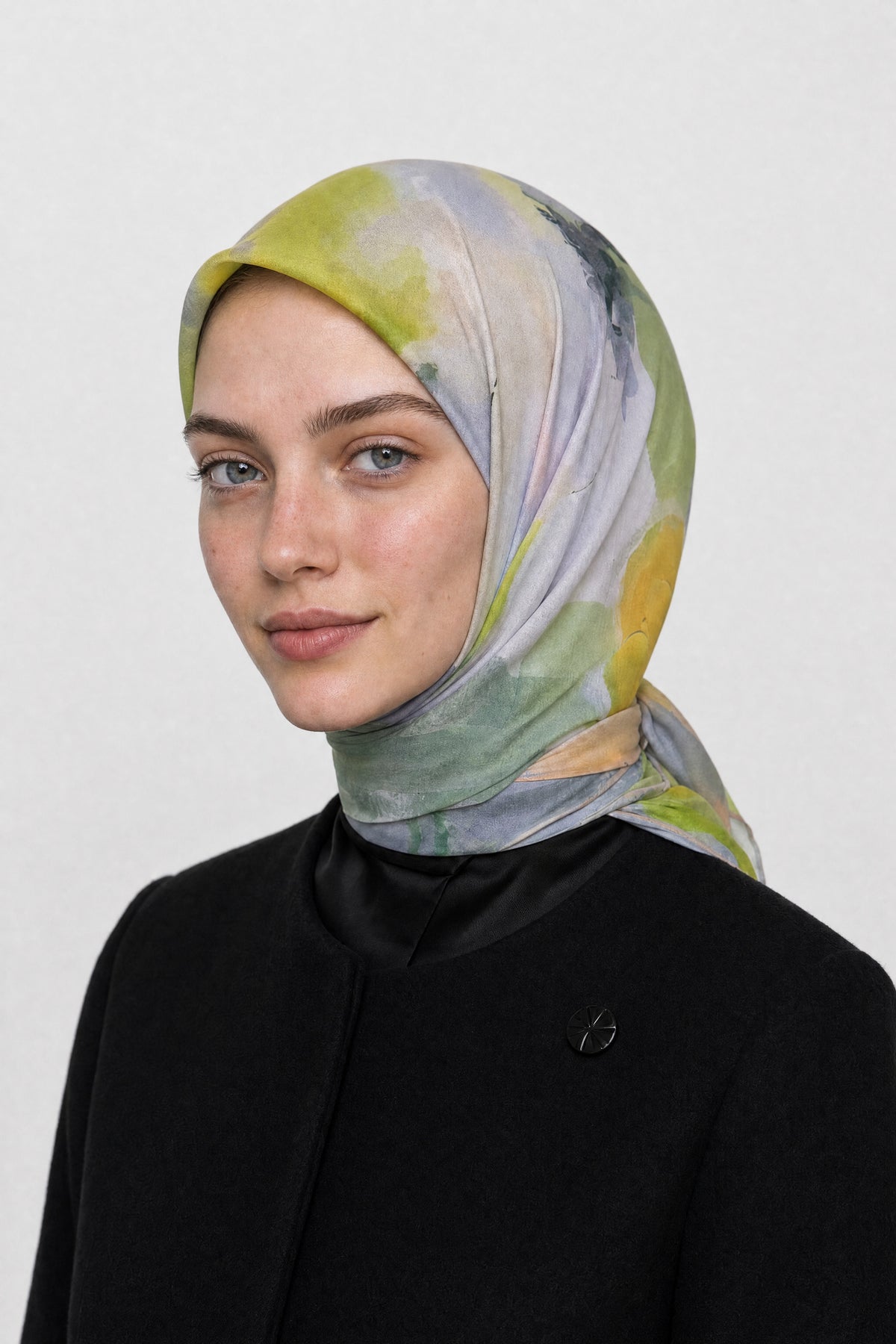 Ruby Desen Aria Eşarp - Yeşil
