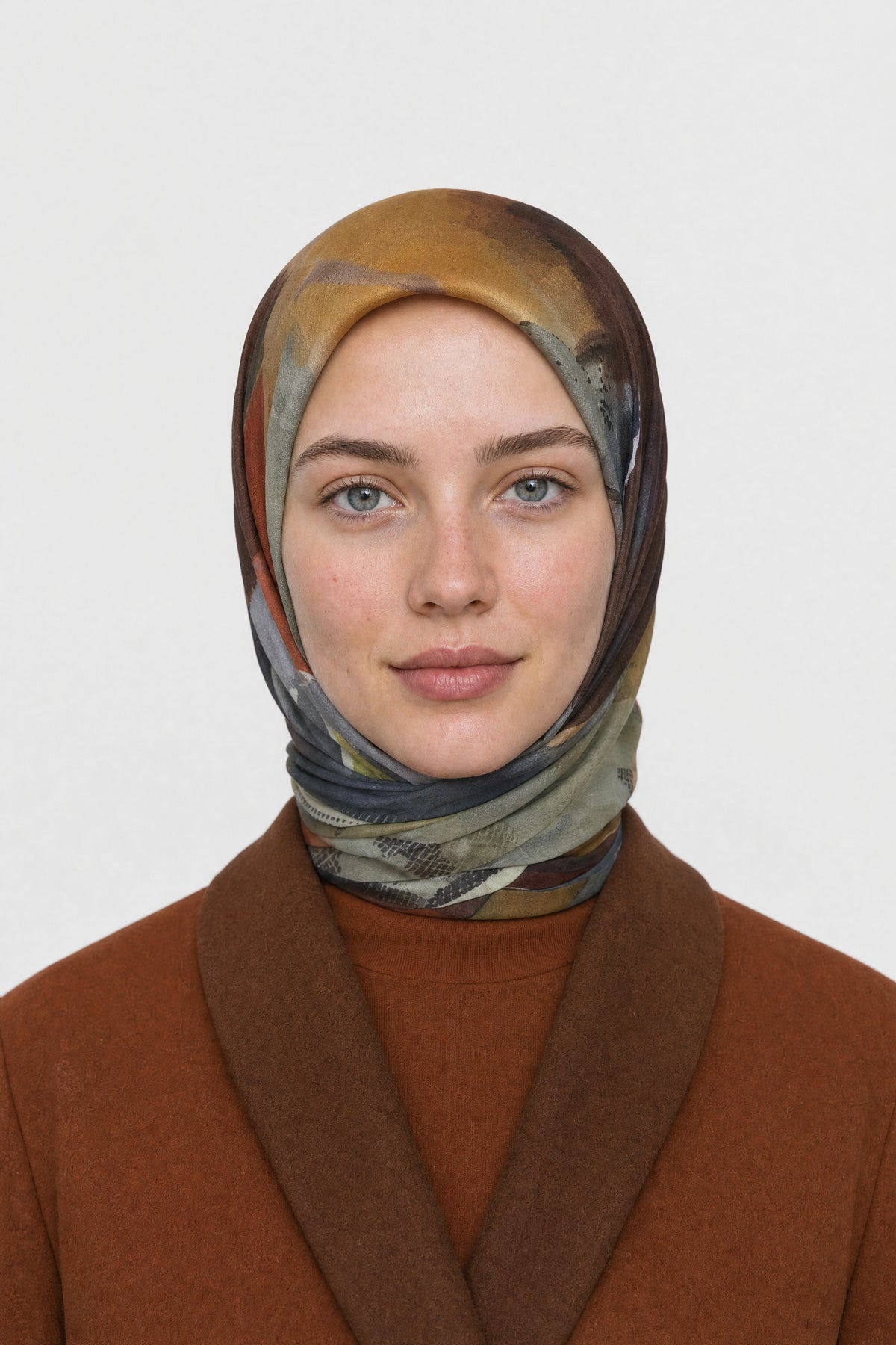Ruby Desen Aria Eşarp - Mürdüm