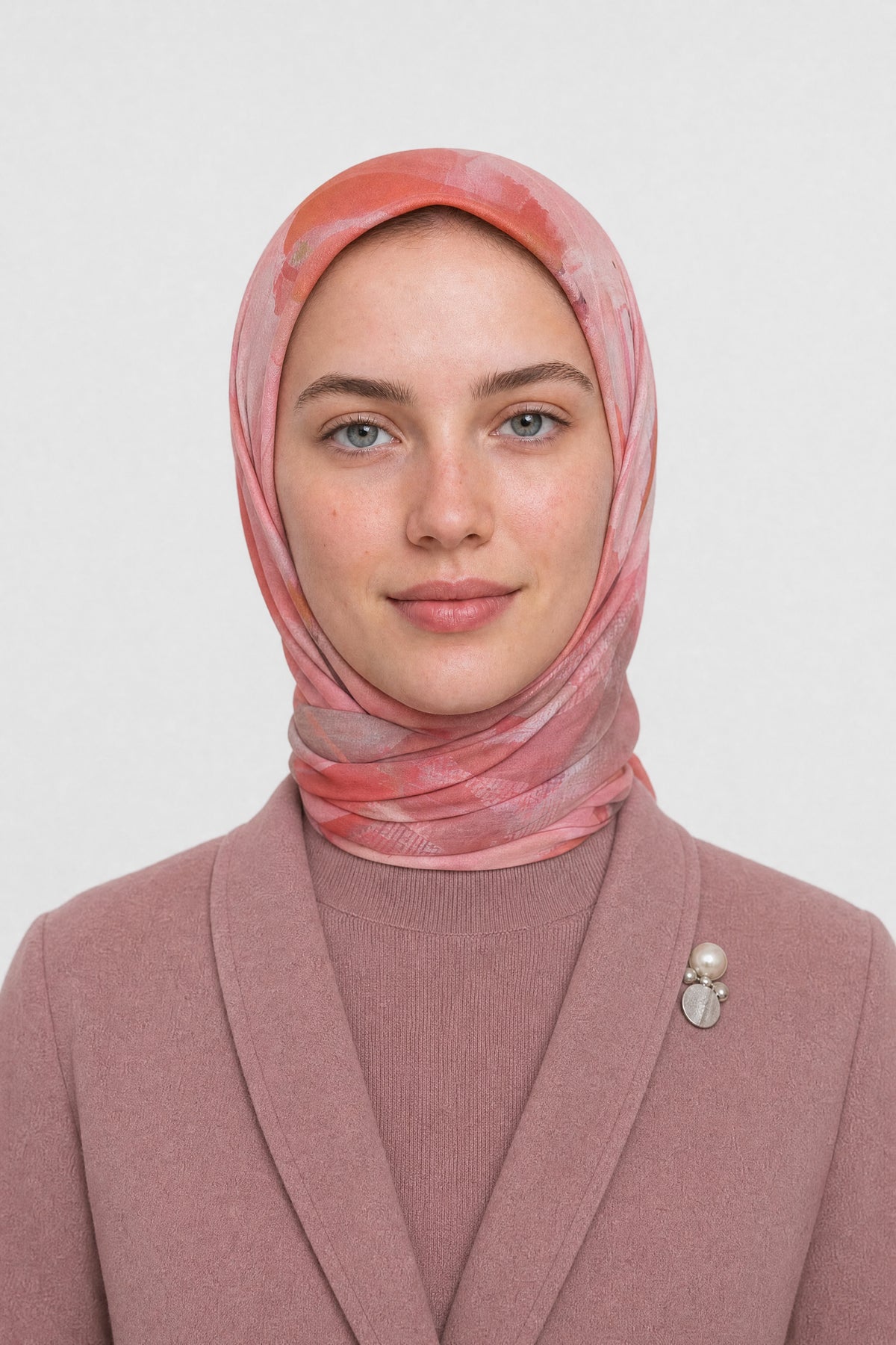 Ruby Desen Aria Eşarp - Pembe
